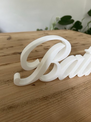 White BATHE Sign Word Letters freestanding Bathroom Ornament or Wall Decoration - Picture 5 of 14