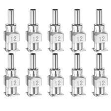 10pcs 13G Inox Acier Distribution Aiguille 1/4" Colle Aiguille Tube Emoussé