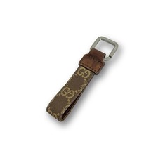 GUCCI GG Canvas Keyring 042  01  0840 Keychain Leather From Japan
