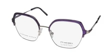 NEW MOREL LIGHTEC 30283L GLASSES METAL & PLASTIC FULL-RIM 51-18-145 GEOMETRIC
