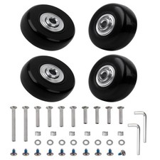 Replacement Wheels for Luggage 45mm x 18mm Set of 4 Luggage Suitcase Replacement