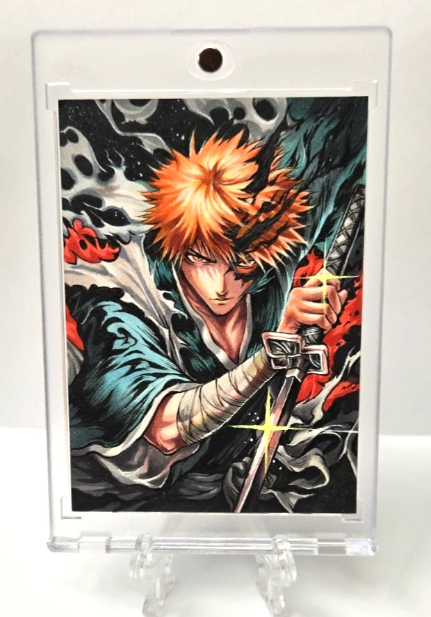 Bleach - Ichigo Kurosaki Sketch Card – Shinigami Form Zangetsu Sword - Image 2 of 3