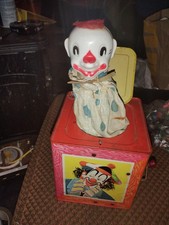 1961 Matty Mattel Jack in the Box Clown Vintage Not Working No.659