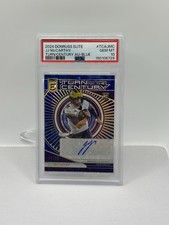 Panini Donruss Elite 2024 Turn of the Century J.J. McCarthy Blue /25 PSA 10