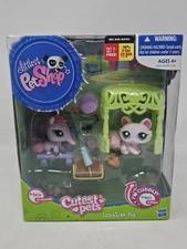 Hasbro Littlest Pet Shop Lunchtime Fun Cutest #2618 Anteater #2619 Kitten Cat