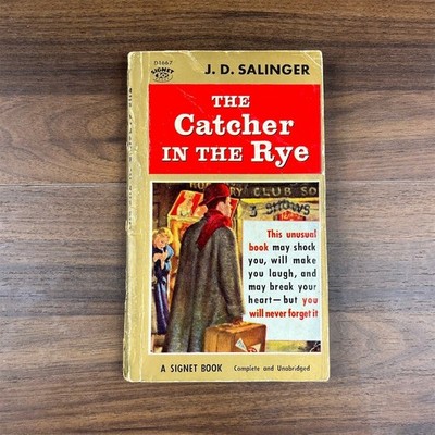 The Catcher in the Rye Paperback J.D. Salinger Signet Vintage 1962 20th