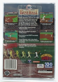 3D Baseball Sega Saturn - Sealed V-Overlap - 1996