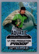 Adam Serwinowski 2025 Leaf Optichrome Baseball 1/1 Pre Production Proof
