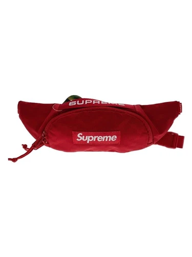 Petit sac taille suprême 22AW nylon rouge occasion