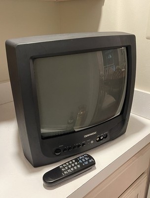 Daewoo 13'' DTQ-13V5FC. Color TV, Kitchen TV, Retro Gaming Television With Remote