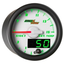 52mm White Maxtow Double Vision 1500f Diesel Pyrometer Egt Gauge