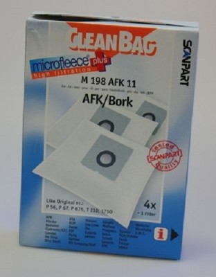 CleanBag Staubsaugerbeutel M198AFK11 für AFK / Bork P56, P67, P675, T210, 1750