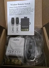 Wireless Remote Switch with 300 Ft Long Range  12V - 72V Current Rating 30A