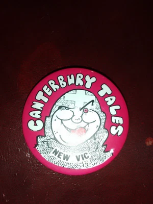 Cantebury Tales Badge. Rare New Vic Theatre, Vintage Collectable. - Image 1 of 2