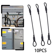 10 St&uuml;ck Edelstahl-Drahtseil-Lanyard f&uuml;r Outdoor-Gep&auml;ckschl&ouml;sser und