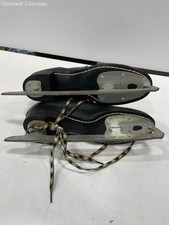 Schlittschuhe Vintage schwarz Leder