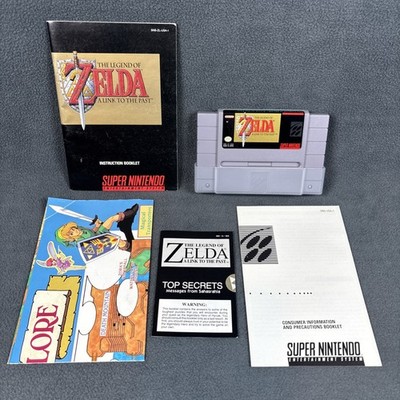 SNES - Legend of Zelda: A Link to the Past - Game, Secrets, Map, & Manual