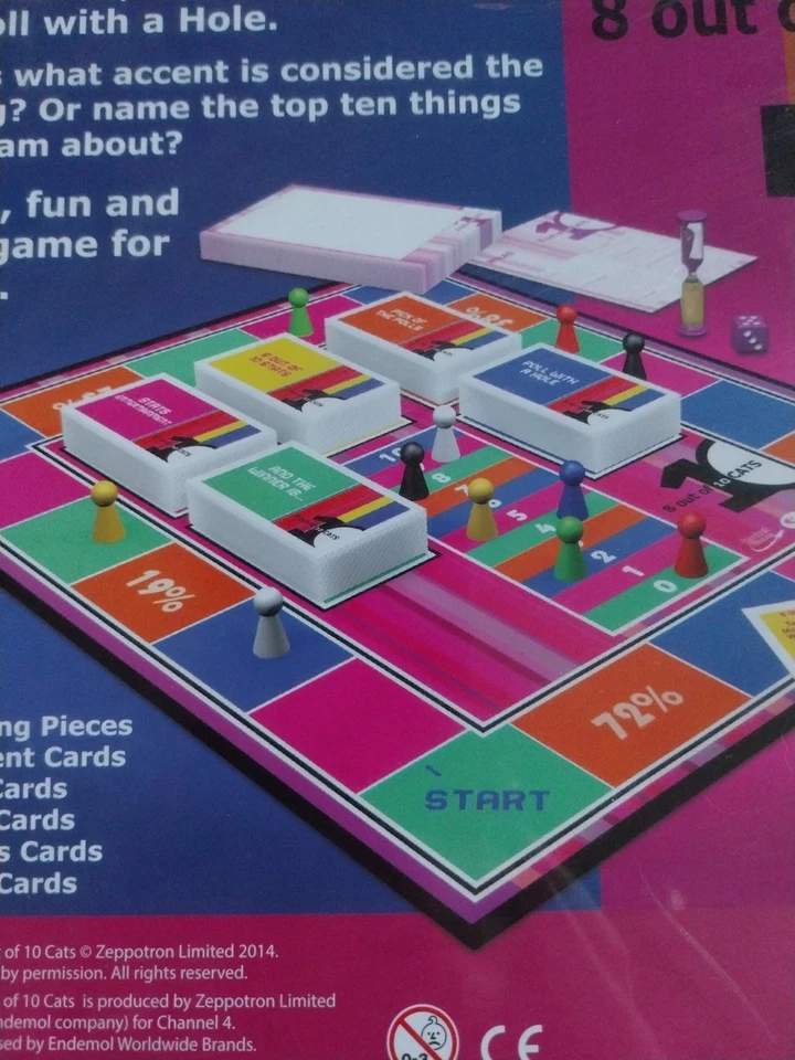 8 Out of 10 Cats TV Comedy Show Board Game Rare Retired Brand New Sealed - Image 3 of 4