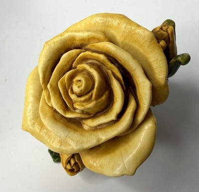 HARMONY KINGDOM Single Yellow Rose Limited Edition 771/3600 SIGNED HGLEYR NEW