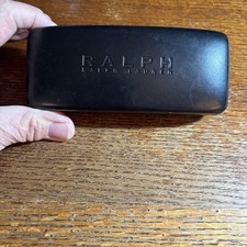 Ralph Lauren Glasses Case Black Hard Clamshell Eyeglasses Case