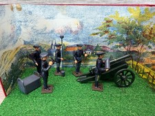 CBG Mignot Alpine Artillery Cannon French Lead Soldiers Diorama Alpins Bleus Box