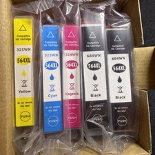 5PK Printer Ink Cartridges For HP 564XL