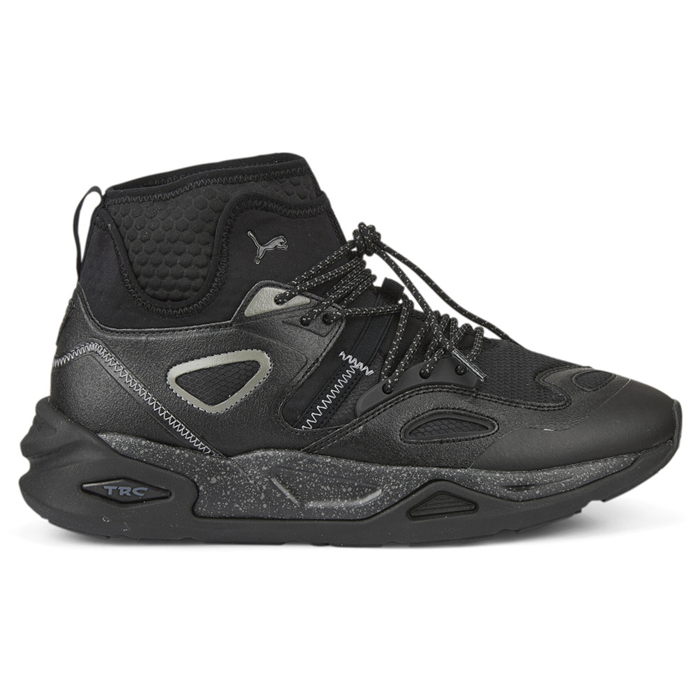 Puma TRC Blaze Mid Lace-Up Mens Black Casual Sneakers 38662101