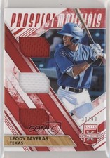 2019 Elite Extra Edition Triple Prospect Materials Red 33/49 Leody Taveras vi3