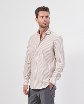 Herren Hemd Settemezzo schmal gestreift