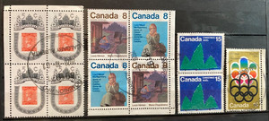 Canada stamps; Used with good cancellations; F/VF