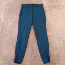 Piper Smartpak Equestrian Pants Womens Size 30 Blue 30x27 High Rise Pockets