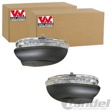 2X VAN WEZEL BLINKLEUCHTE BLINKER WEIß AUßENSPIEGEL PASSEND FÜR VW GOLF TOURAN