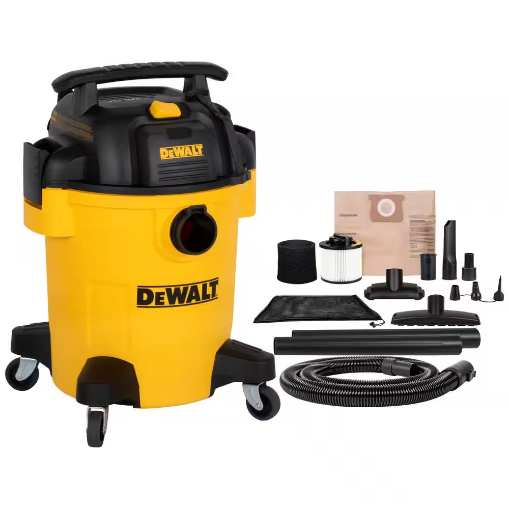 6 Gal. 4.0 HP Poly Wet/Dry Vacuum with Hose and Accessories