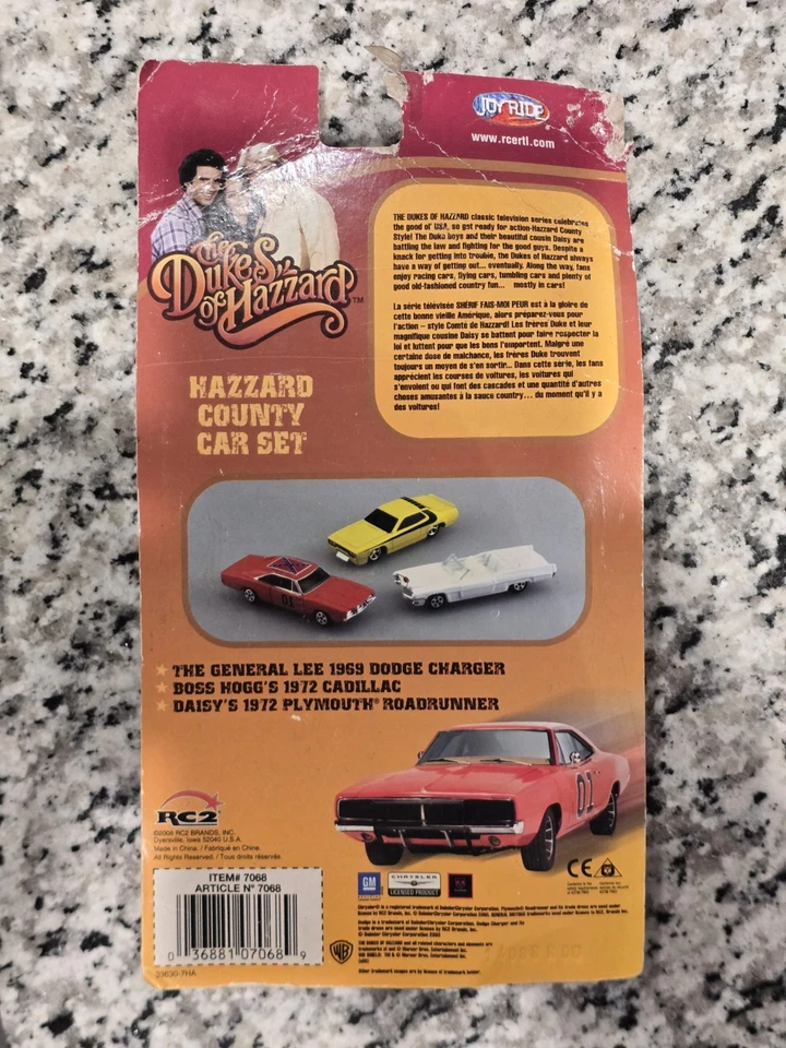 De colección ERTL Dukes of Hazzard 3 Vehículos Acción Persecución Set 1/64 Diecast-Sealedjoyride Foto 2 de 3