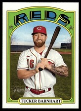 2021 TOPPS HERITAGE BASEBALL CARD TUCKER BARNHART #507 CINCINNATI REDS 6460