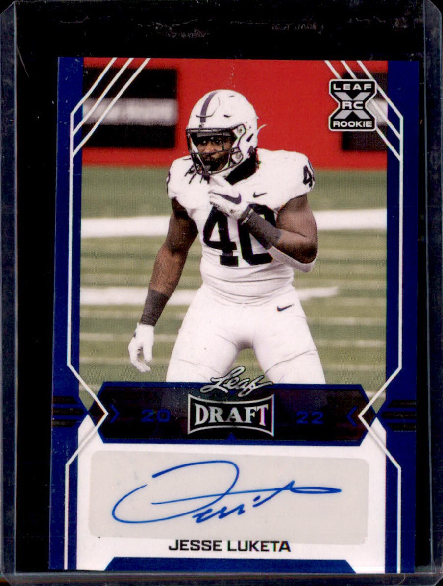 2022 Leaf Draft #BA-JL1 Jesse Luketa Autographs