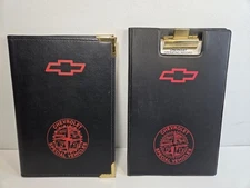 2 Chevy GM Chevrolet Binder Operating Notebook Mileage Fuel Oil Dealer Promo 