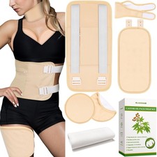 Castor Oil Pack Wrap Set - Adjustable for Stomach, Neck, Breast  Knee