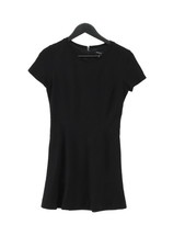 Mango A-Line Midi Dress M in Black