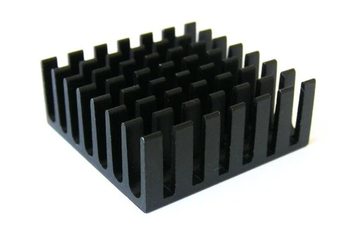 Dissipateur Thermique Radiateur Aluminium Anodisé Noir 20 x 20 x 10 mm Chipset