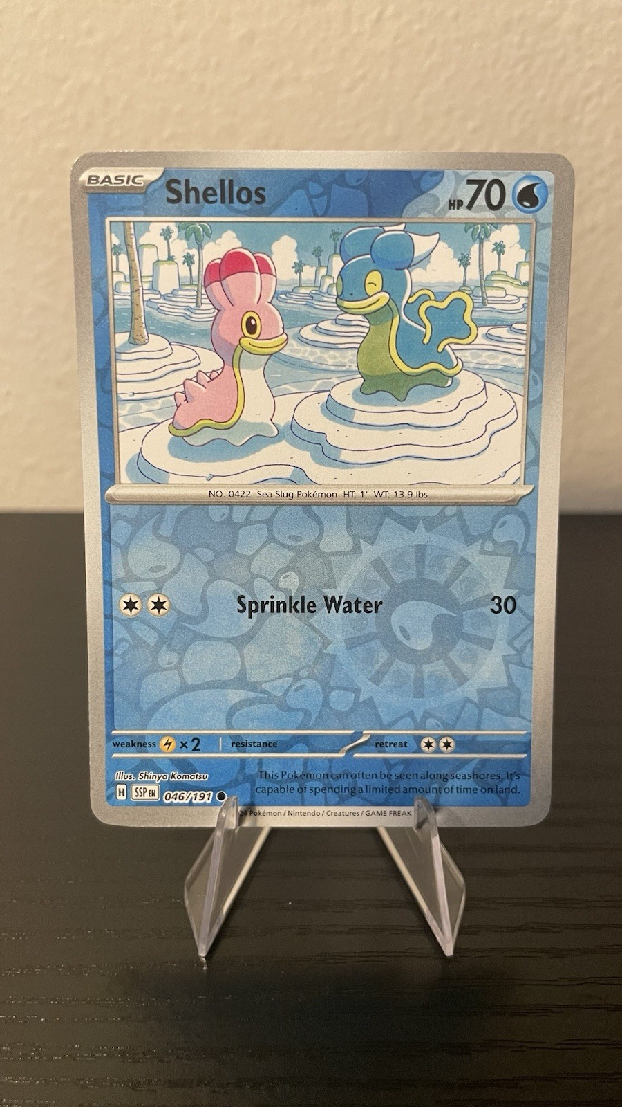 Shellos 46/191 Reverse Holo | Surging Sparks | Pokemon Card mint condition