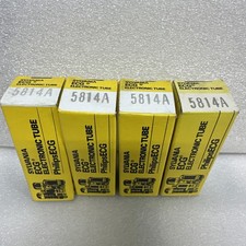  4 Sylvania 5814A Tubes Matched Mil Spec 12Aau7