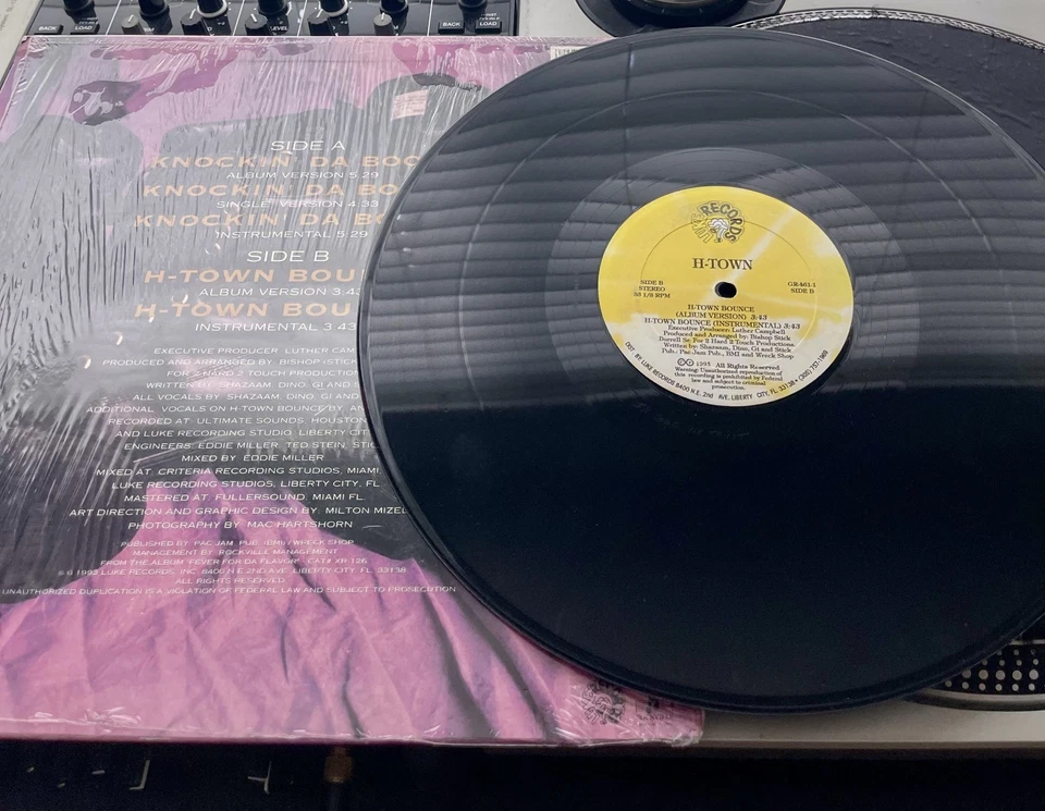 H-Town - Knockin' Da Boots OG 1993 Press 12" in Picture Cover VG+/VG SHK Foto 2 de 2