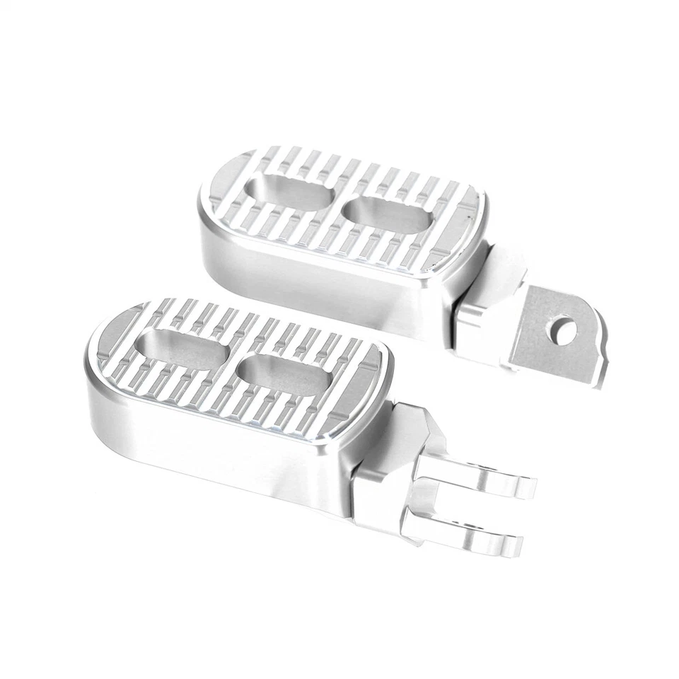 Pedales estriberas de piloto 3D plateados EE. UU. para Honda CB750 CB1000F CB1100/A/E/S/SF X11 Foto 4 de 4