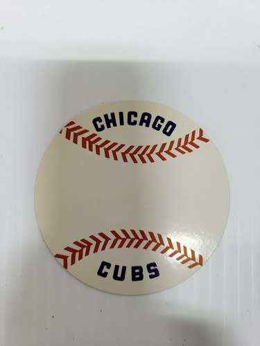 2 CHICAGO CUBS DECAL STICKER BEAR & BASEBALL ORIGINAL VINTAGE 1970'S - Picture 4 of 7