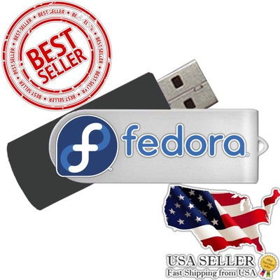 8GB USB Drive Preloaded with Fedora OS   Bootable Linux for Fast & Easy Setup