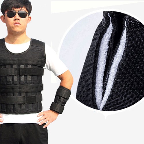 20kg Adjustable Weighted Vest Outdoor Gym Exercise Weighted Strength Training - Picture 7 of 7