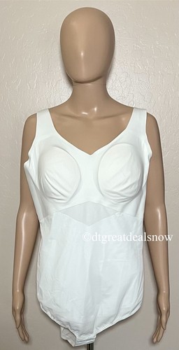 HONEYLOVE Wire-Free Seamless Shapewear LiftWear Tank Bodysuit 3X White