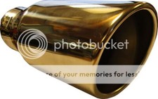 For Toyota Avalon 230MM 9" ROUND EXIT EXHAUST TIP TAIL PIPE STAINLESS SCREW ON