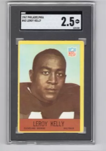 1967 Philadelphia Leroy Kelly #43 Rookie SGC 2.5 Cleveland Browns HOFer